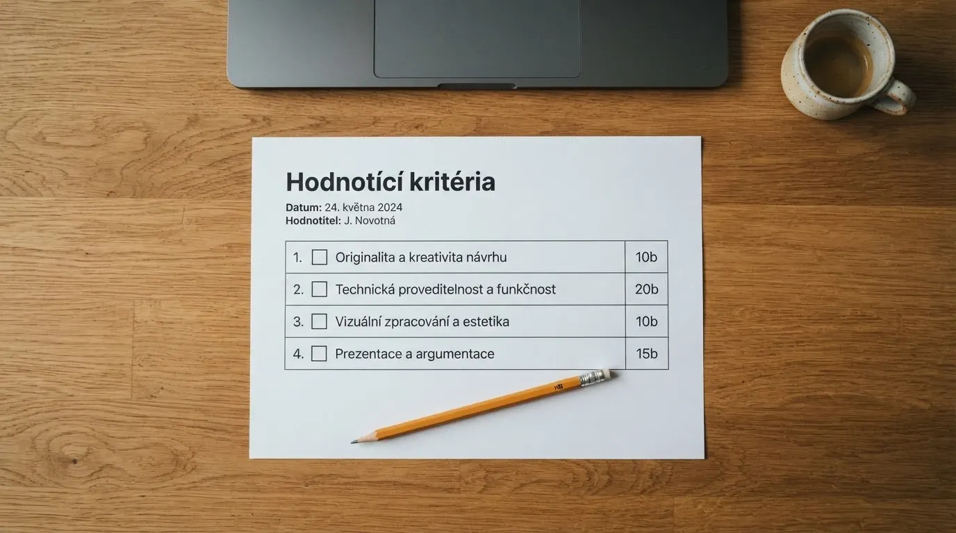 Kontrolní seznam s kritérii — licence, bonus bez vkladu, podmínky protočení, hodnota — na pracovním stole