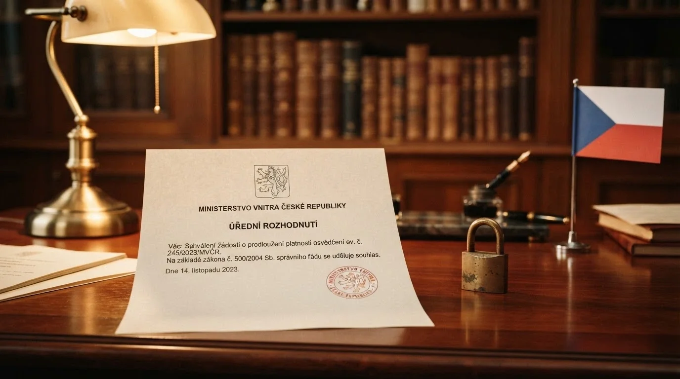 Oficiálně vyhlížející dokument s hlavičkou Ministerstva financí ČR a textem zákona o hazardních hrách, vedle symbolického zámku a české vlajky