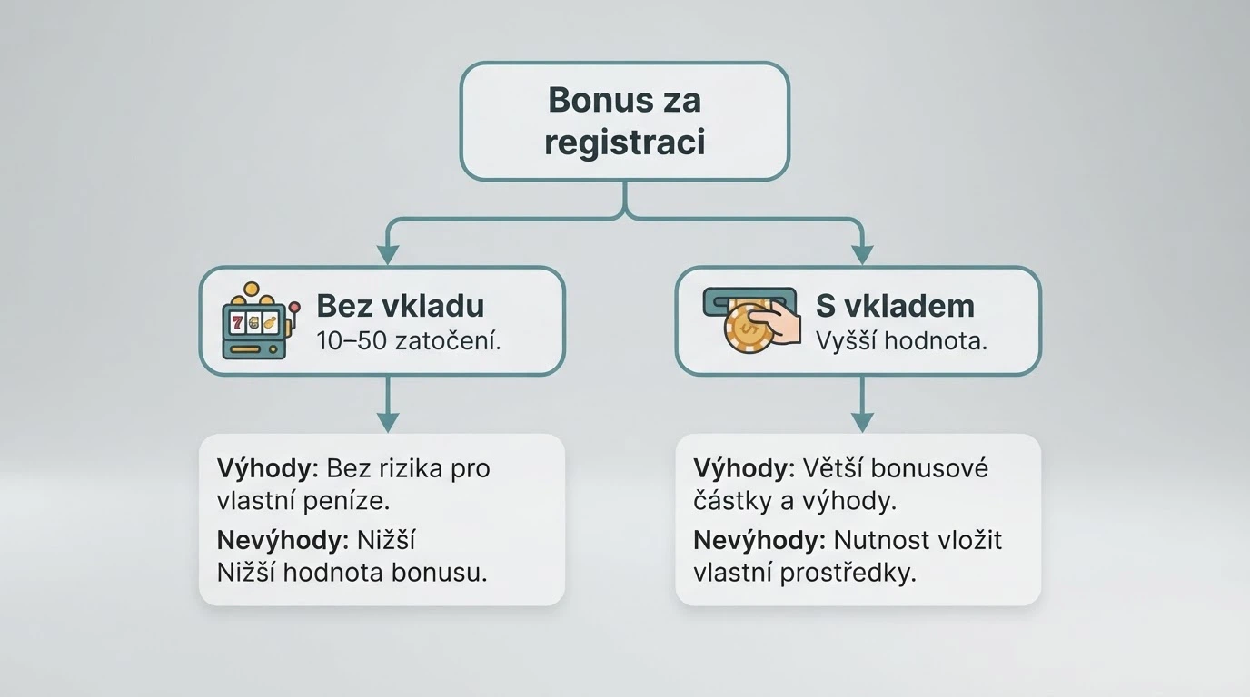 Diagram rozhodování mezi FS bez vkladu a vkladovým bonusem