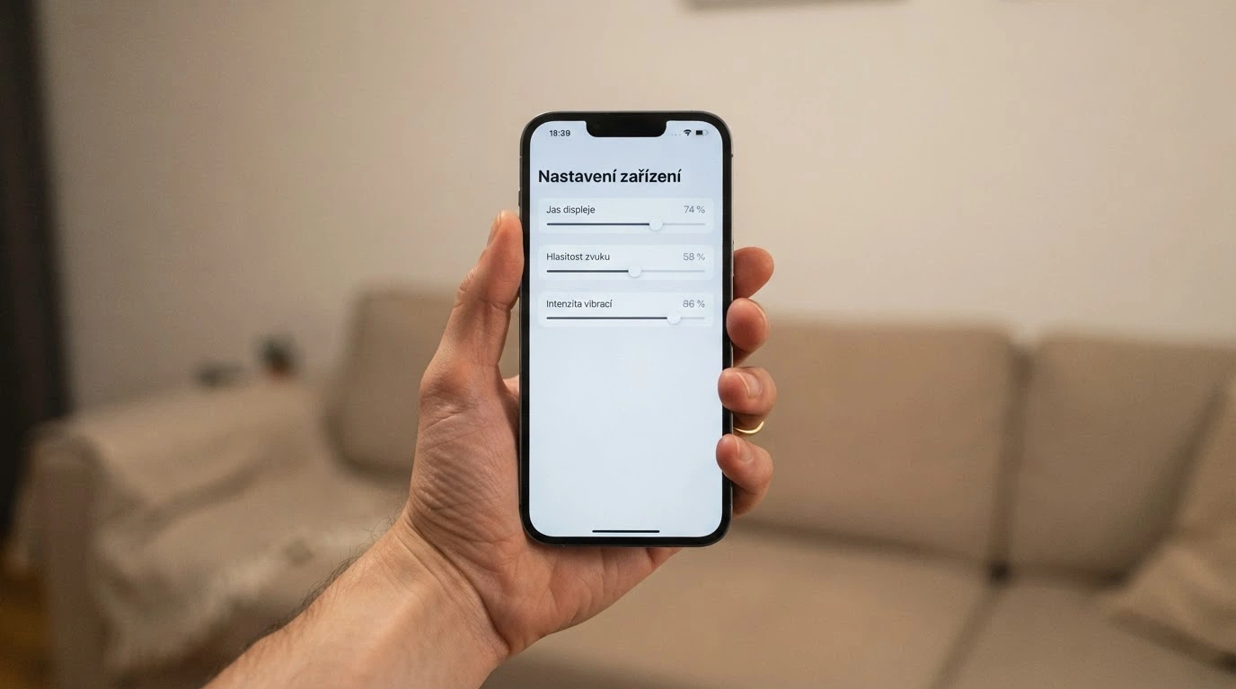 Mobilní telefon s aplikací pro nastavení herních limitů