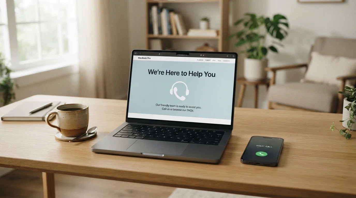 Telefonní sluchátko, logo Linky pomoci a web zodpovednehrani.cz na obrazovce notebooku